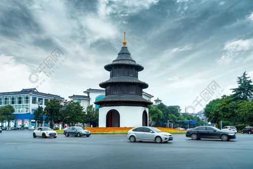 中国扬州古建筑文昌亭扬州是著名的旅游胜地